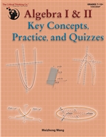 Algebra I & II Key Concepts, Practice, and Quizzes