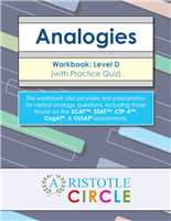Verbal Analogies - Level D Workbook