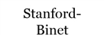 Stanford-Binet