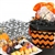 An assortment of spooktacular treats, fruit punch, black raspberry and pumpkin fortune cookies are a ghostly delight.