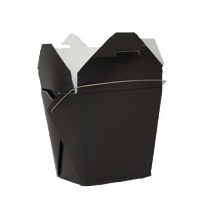 Black Colored Chinese Takeout Boxes in 3 great sizes perfect for favors.