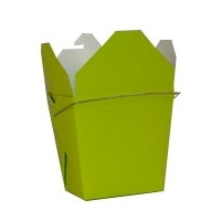 Lime Green Colored Chinese Takeout Boxes in 3 great sizes perfect for favors.