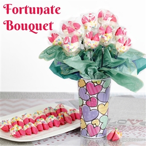 This Mother's day let mom know how fortunate you are to have her by sending a cute fortune cookie bouquet!