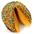 Classic Gigantic Fortune Cookie with bright confetti decoration.