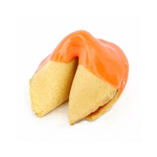 Yellow Colored Chocolate Covered Fortune Cookies!