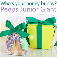 This Easter Peeptacular Junior Giant Fortune Cookie is sure to get your easter bunny hopping.