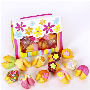 This delightful tote of colored fortune cookies is perfect for mom!