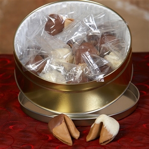 Chocolate Covered Fortune Cookies in Cappuccino Flavor - A great fortune cookie gift
