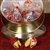 Chocolate covered fortune cookies decorated with Valentine's Day red hearts and filled with romantic messages.