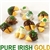 Fortune Cookies with messages for St Patrick's Day. These gourmet fortune cookies are dipped in milk, white and dark chocolate then sprinkled with luck and shamrocks.