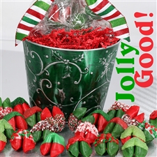 Chocolate covered fortune cookies. Each cookie is individually wrapped with Holiday messages of good cheer or a traditional good luck fortune.