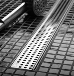 QuARTz Plus Linear Drain - Square Design Grate