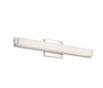 Nuvo 62-1102 SLICK LED 25" VANITY - Slick - 25" LED Vanity with White Acrylic Diffuser - Polished Nickel Finish