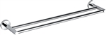 Aqua RONDO 24" Double Towel Bar - Chrome