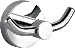 Aqua RONDO Double Robe Hook - Chrome