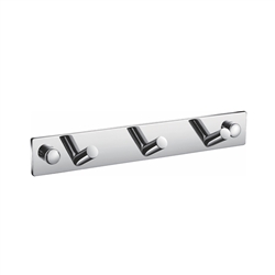 Aqua Chiaro by KubeBath Robe Hook With 3 Hooks - Chrome