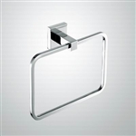 Aqua PIAZZA  Towel Ring - Chrome