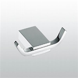 Aqua FINO Double Robe Hook - Chrome