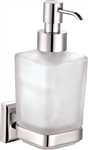 Aqua NUON Wall Mount Frosted Glass Soap Dispenser - Chrome