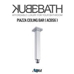 Aqua Piazza by KubeBath 6" Ceiling Bar