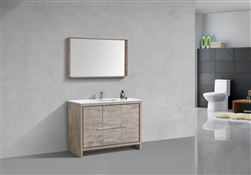 Dolce 48â€³ Nature Wood Modern Bathroom Vanity