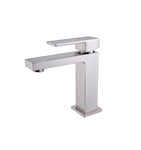 Aqua  Single Lever Bathroom Vanity Faucet - Chrome