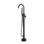 Aqua Floor Mounted Soker Tub Faucet - Black