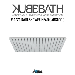 Aqua Piazza by KubeBath 20" Square Rain Shower Head