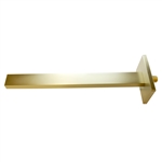 Aqua Piazza by KubeBath 17" Long Shower Arm - Brushed Gold