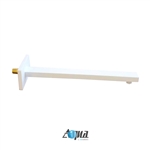 Aqua Piazza by KubeBath 17" Long Shower Arm - Matte White