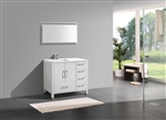 Anziano 40" Gloss White Vanity