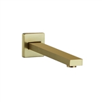 Aqua Piazza by KubeBath 7" Long Tub Filler - Brushed Gold