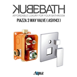 Aqua Piazza by KubeBath 3-Way Rough-in Valve