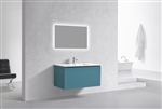 40'' Balli Modern Wall Mount bathroom Vanity - Teal Green