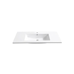 40''x 20.66'' Reinforced Acrylic Composite Sink with Overflow