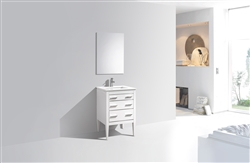 Eiffel 24'' High Gloss White Vanity