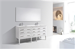 Eiffel 72'' High Gloss White Vanity