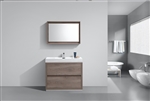 Bliss 40" Butternut Floor Mount  Modern Bathroom Vanity