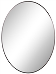 23'' x 31''  Oval Black Framed Designer Mirror - Made In Canada