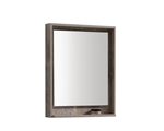 24" Wide Mirror w/ Shelf - Nature Wood