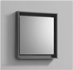 24" Wide Mirror w/ Shelf -  Vulcan Ash Grey