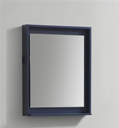 24" Wide Mirror w/ Shelf - Blue