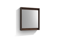30" Wide Mirror w/ Shelf - Rosewood