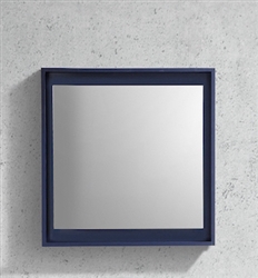 30" Wide Mirror w/ Shelf - Blue