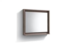 36" Wide Mirror w/ Shelf - Butternut