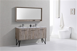 Forest 60" Modern Bathroom Vanity  w/ Countertop