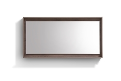 70" Wide Mirror w/ Shelf - Butternut