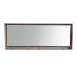 70" Wide Mirror w/ Shelf - Nature Wood