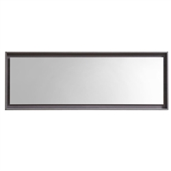 80" Wide Mirror w/ Shelf - Gray Oak