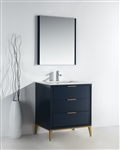 Divani  30''  Gloss BLUE Vanity